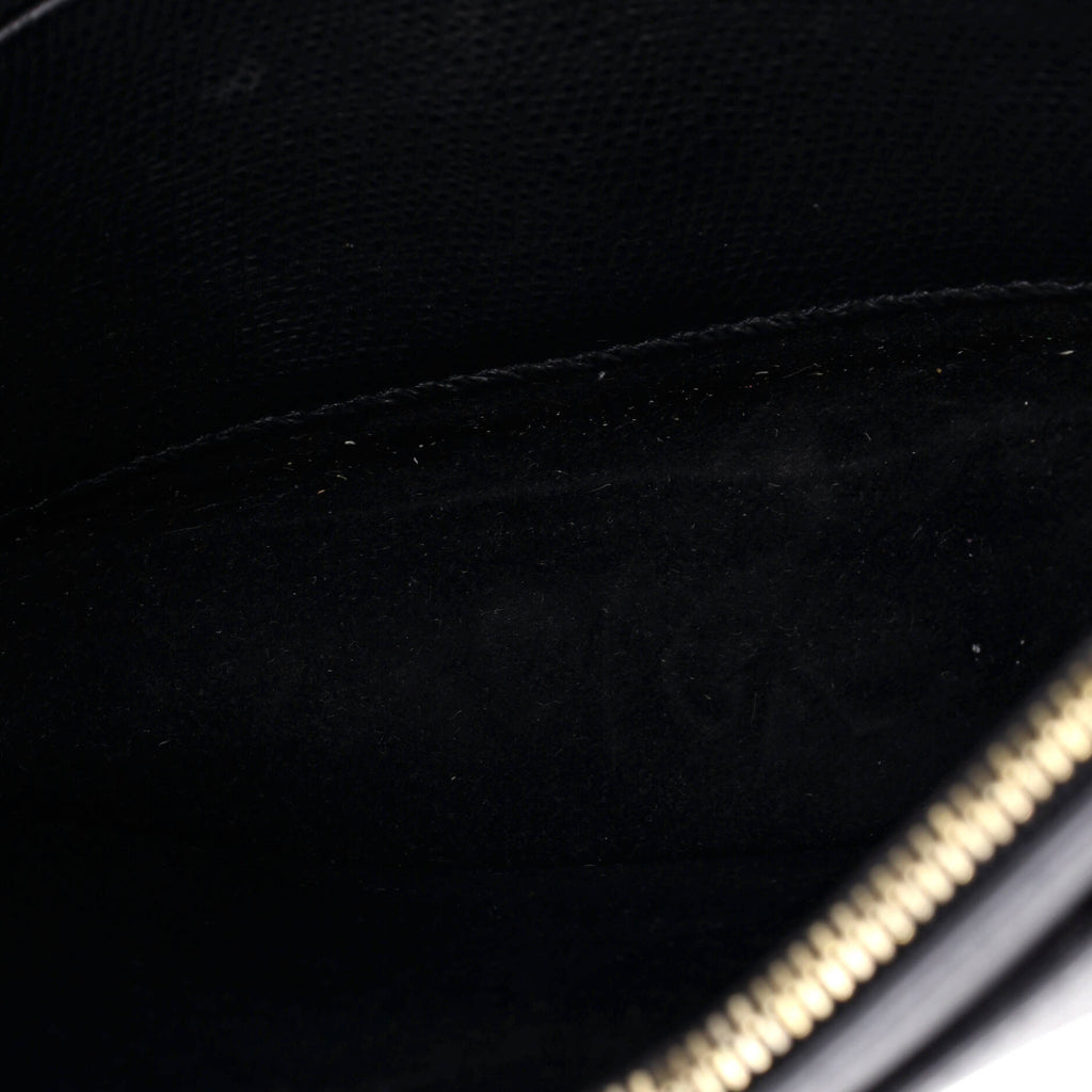 Saddle Chain Clutch Leather