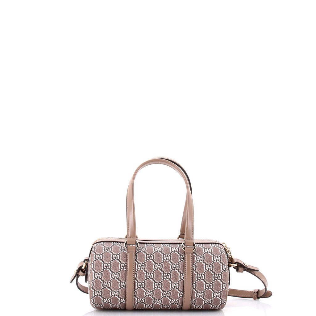 Convertible Duffle Bag GG Shadow Coated Canvas Small