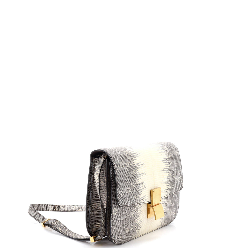 Classic Box Bag Lizard Medium