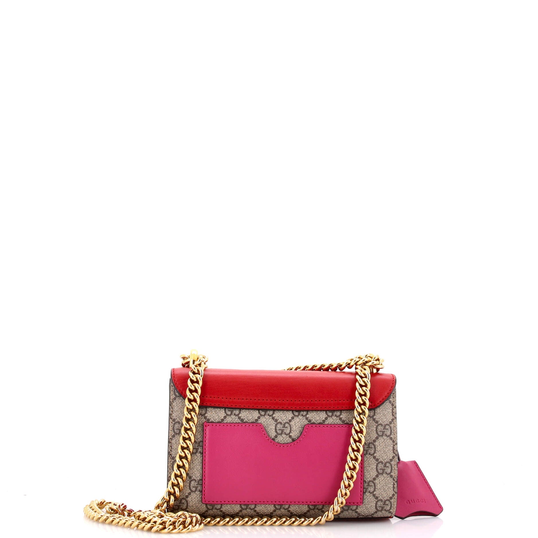 Padlock Shoulder Bag GG Coated Canvas and Leather Small
