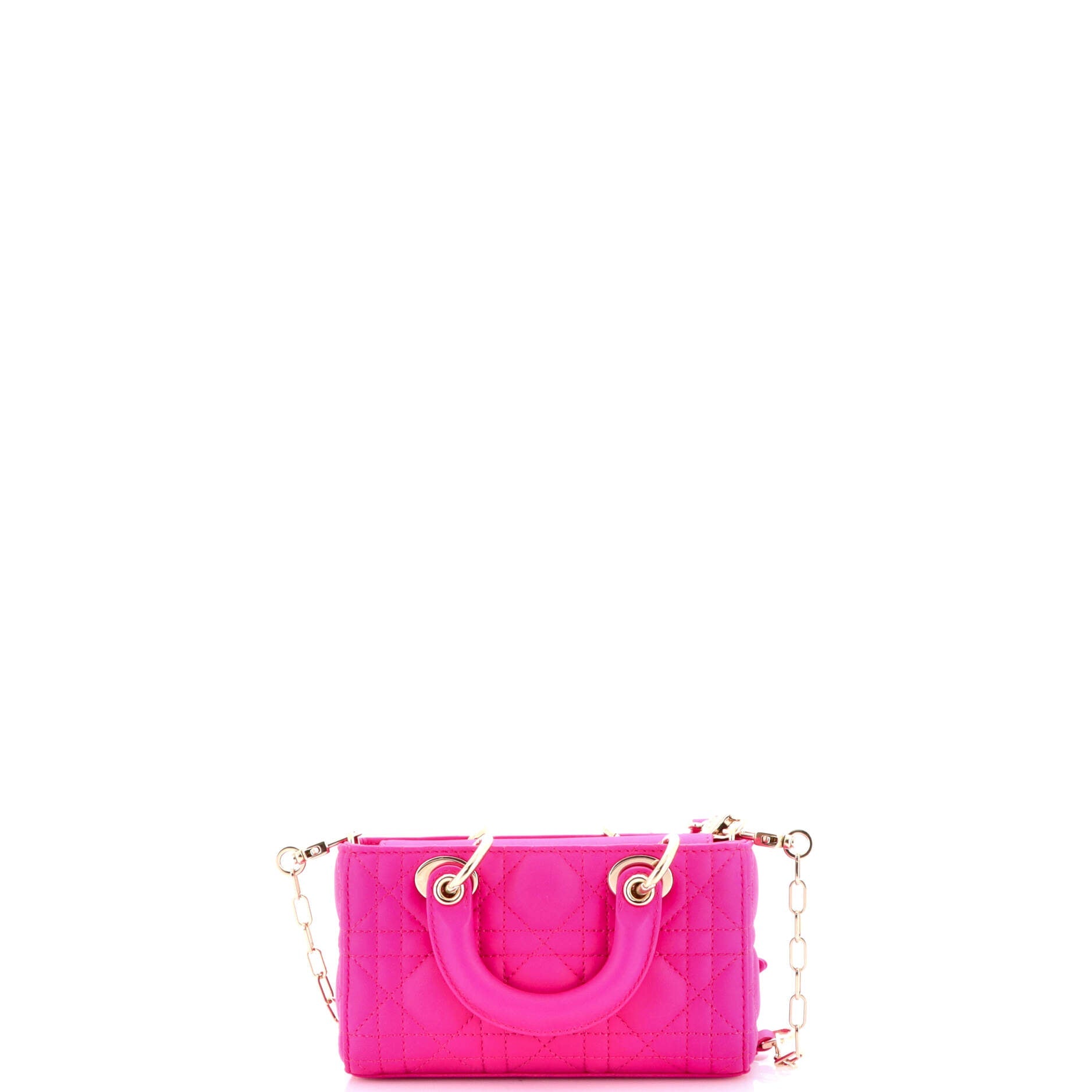 Lady D-Joy Bag Cannage Quilt Lambskin Micro