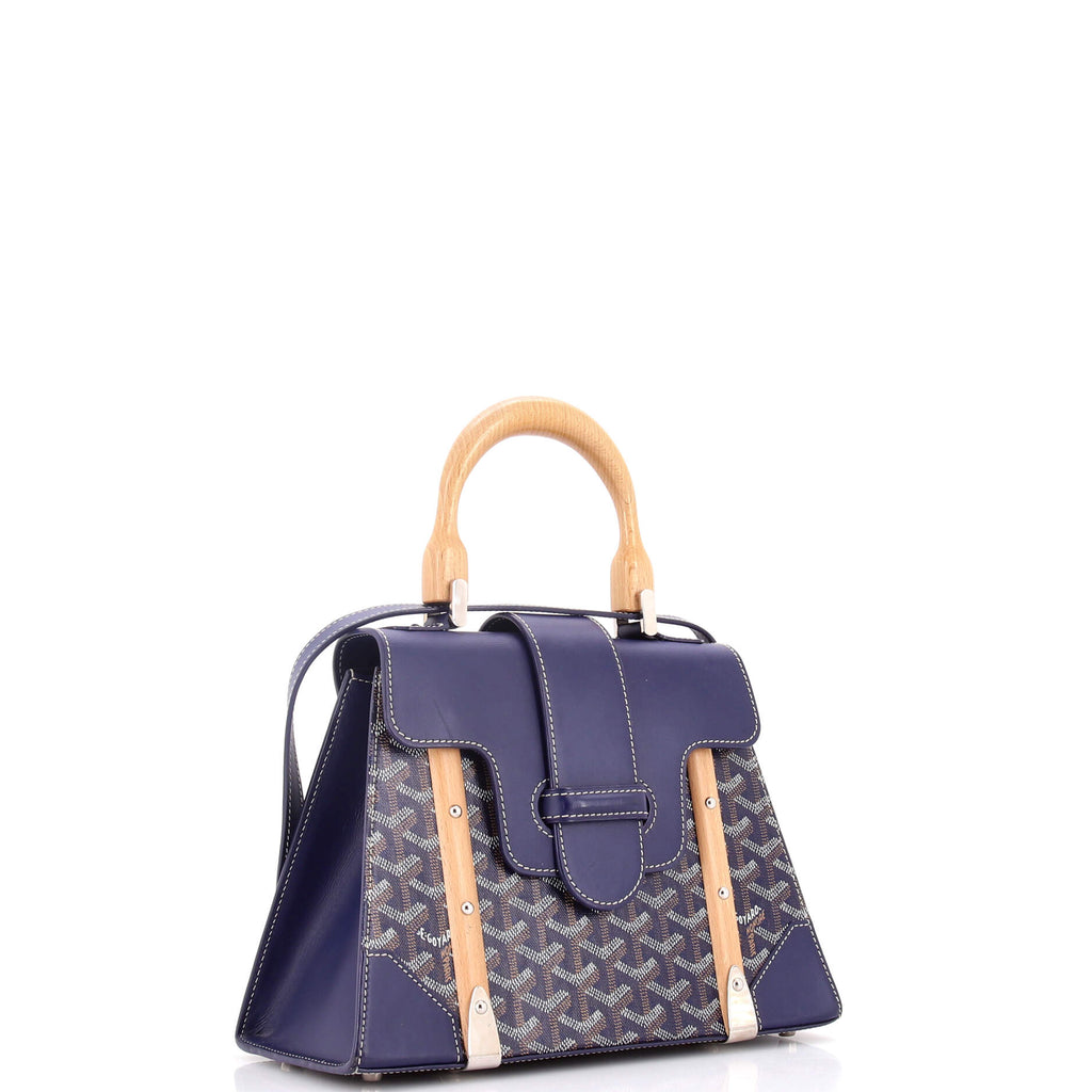 Saigon Top Handle Bag Coated Canvas with Leather PM