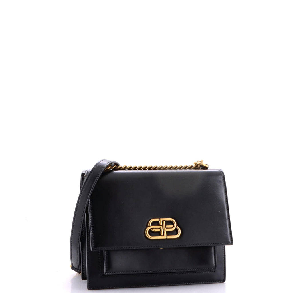 Sharp Shoulder Bag Leather Small