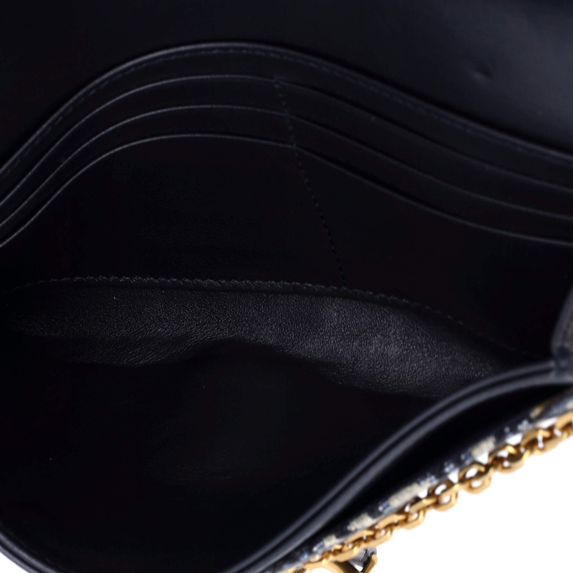 Saddle Chain Wallet Oblique Canvas