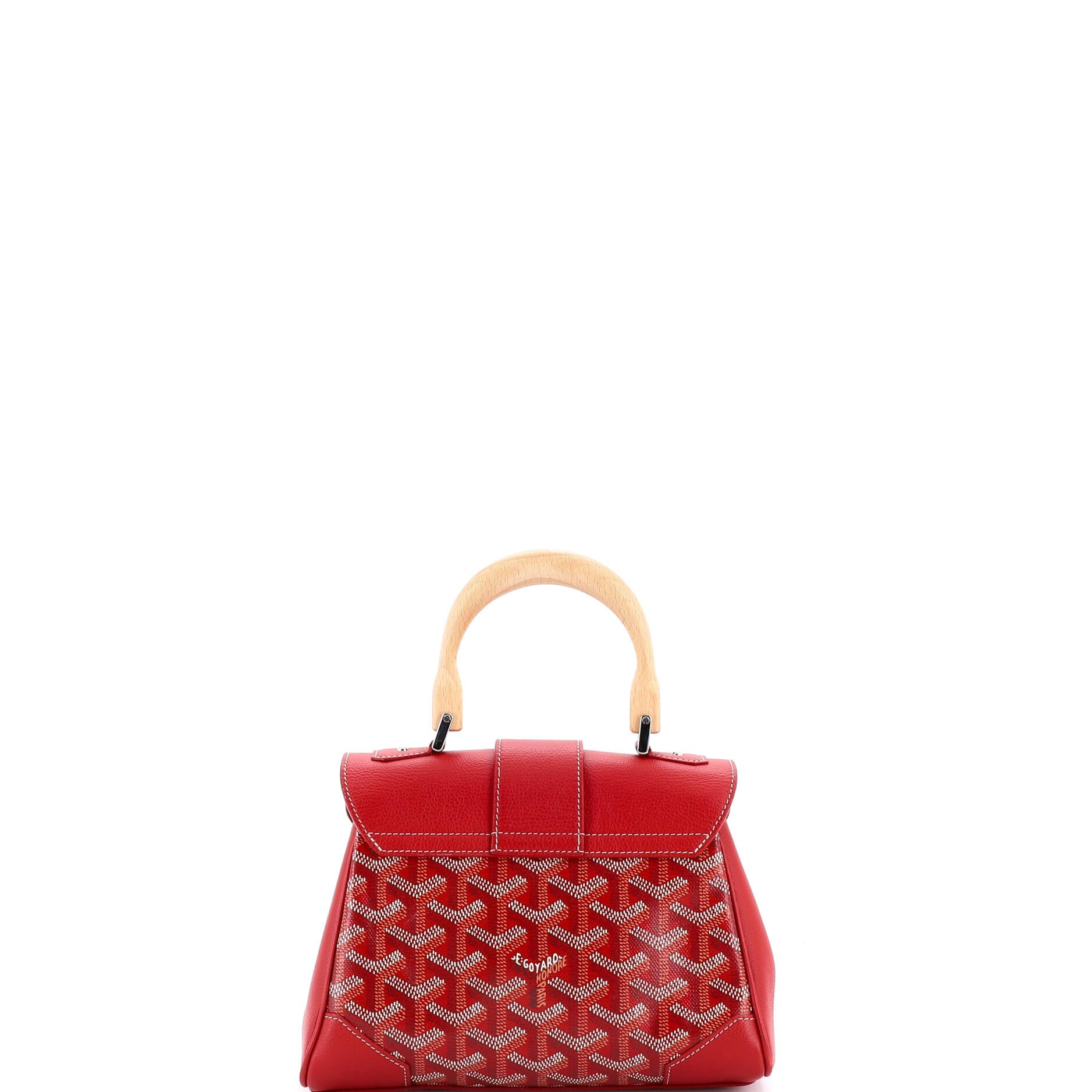 Saigon Top Handle Bag Coated Canvas with Leather Mini