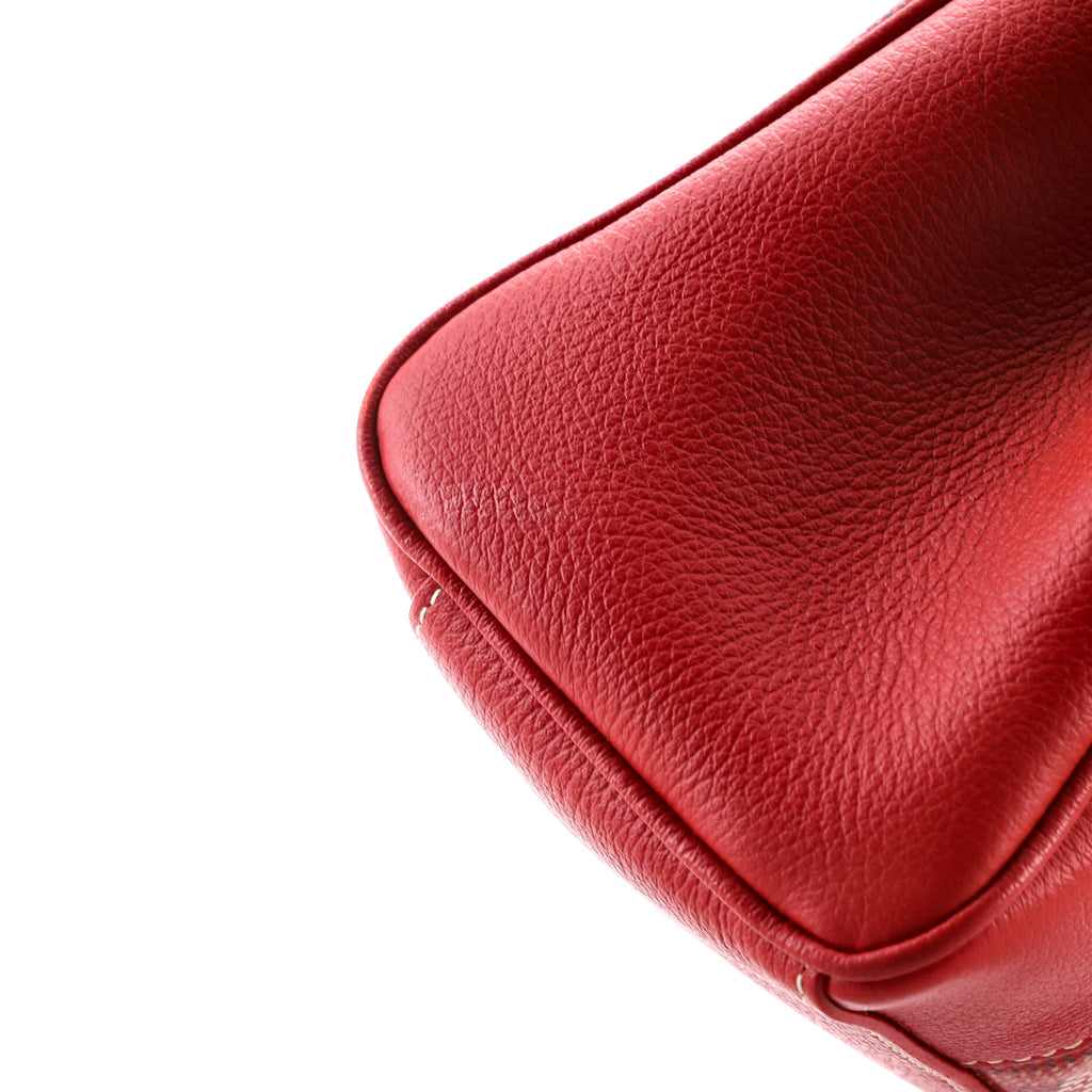 Saigon Top Handle Bag Coated Canvas with Leather Mini