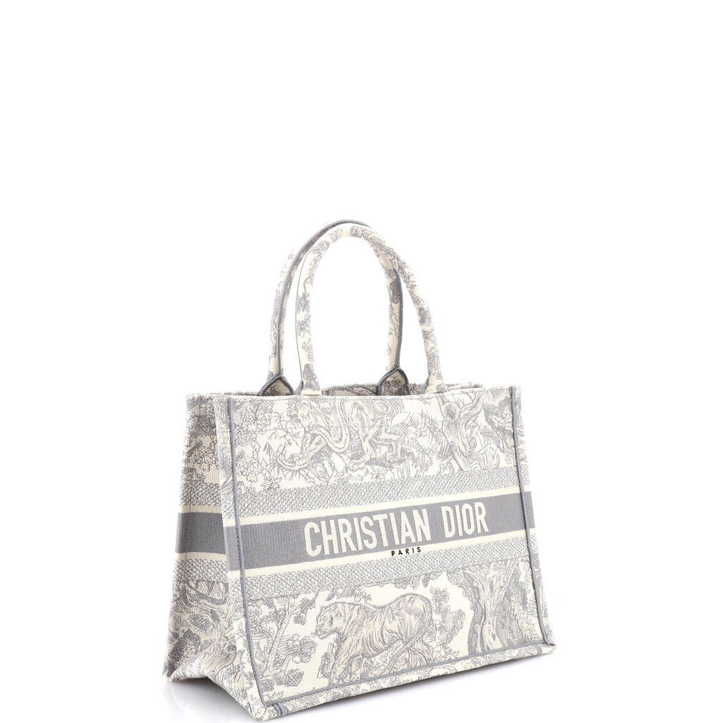 Book Tote Embroidered Canvas Medium