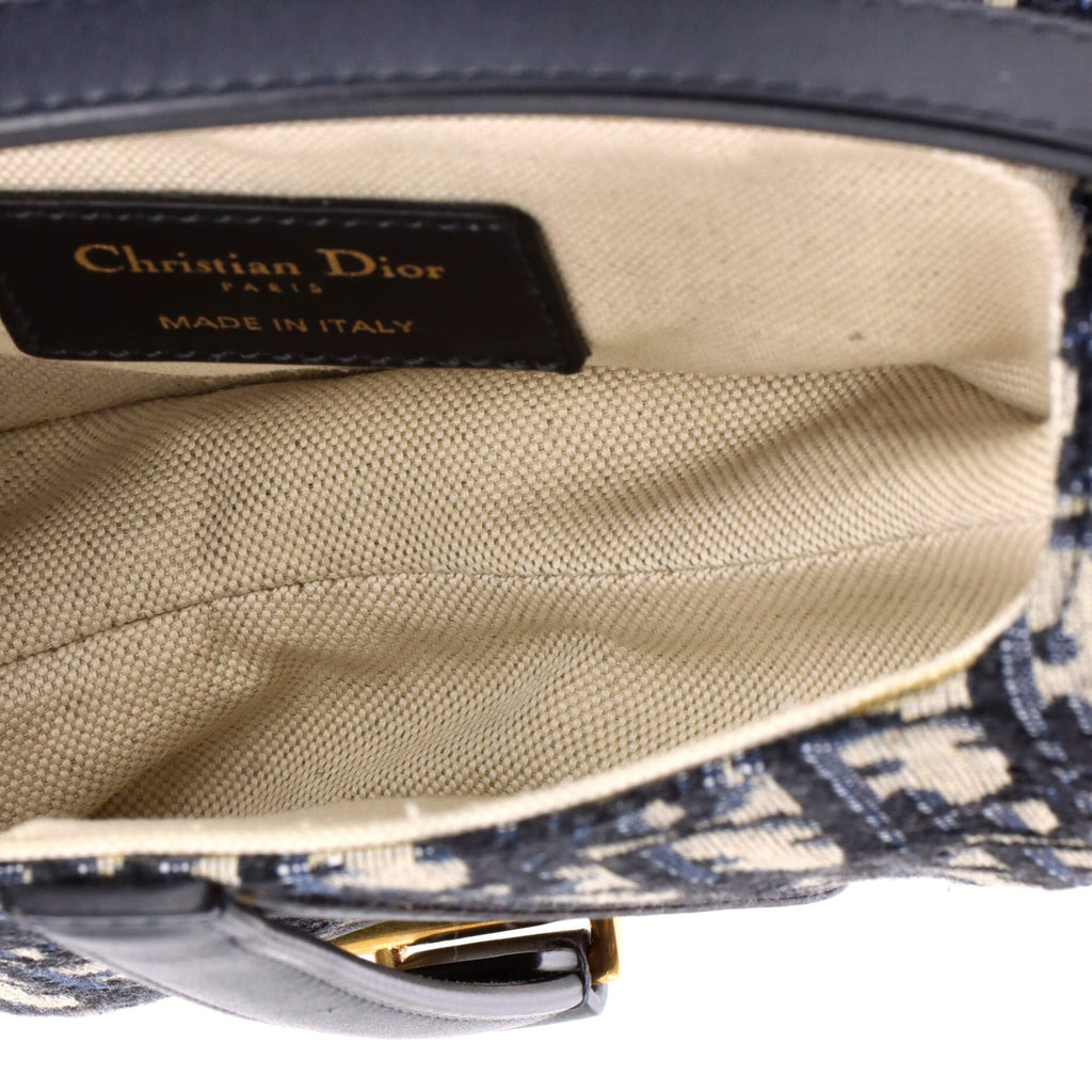 Saddle Handbag Oblique Canvas Mini