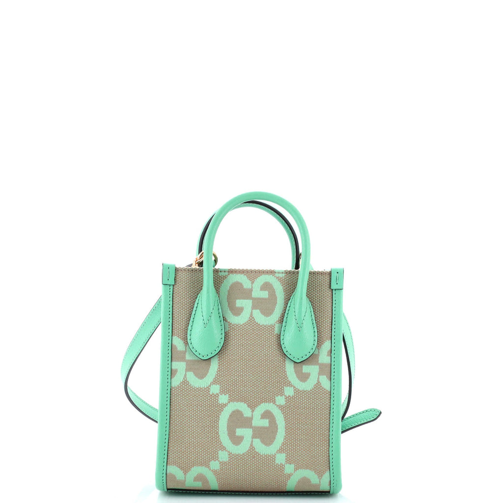 Vertical Tote Jumbo GG Canvas Mini
