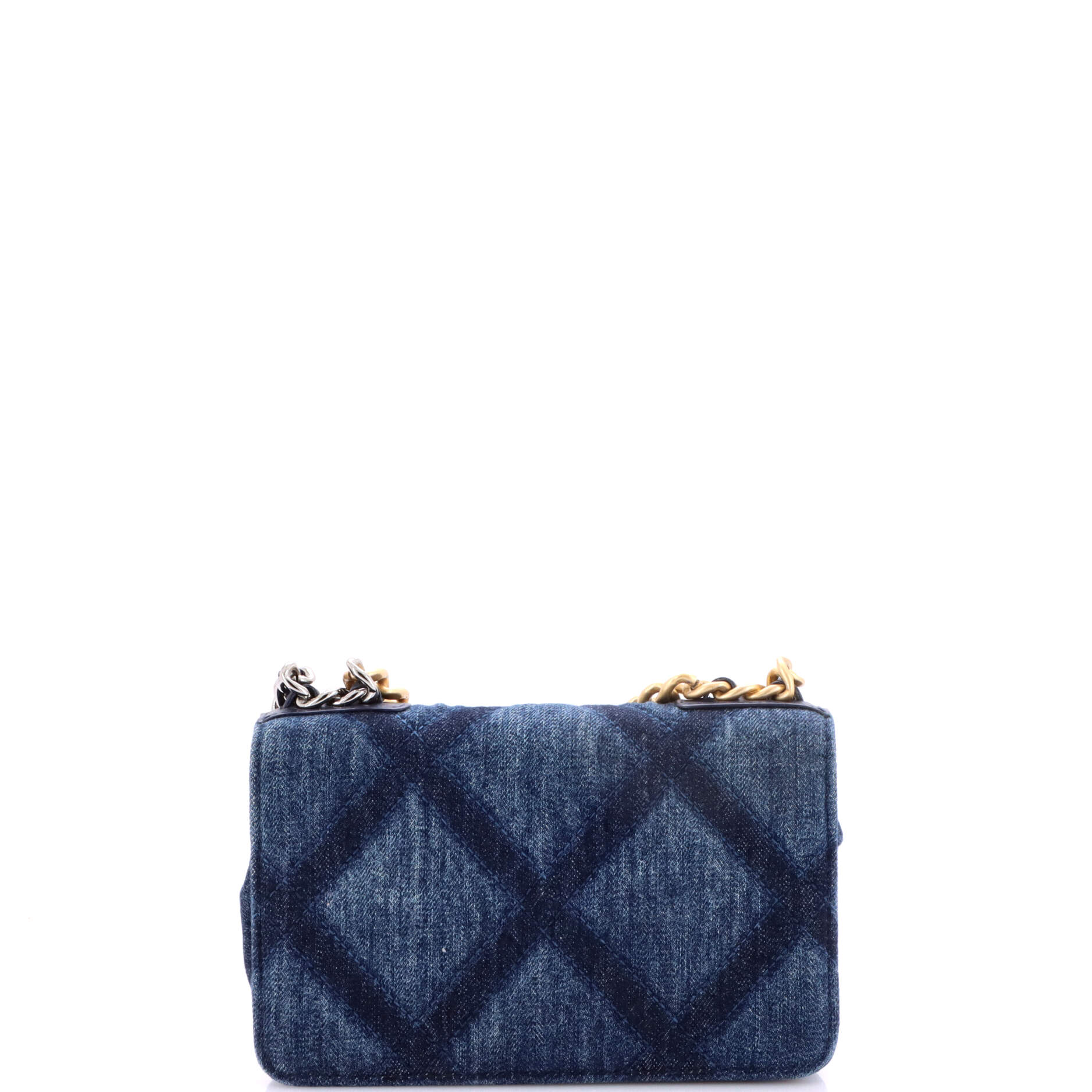 19 Wallet on Chain Quilted Denim