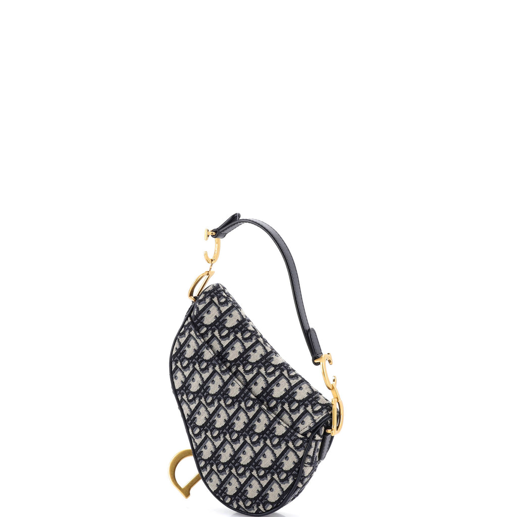 Saddle Handbag Oblique Canvas Mini