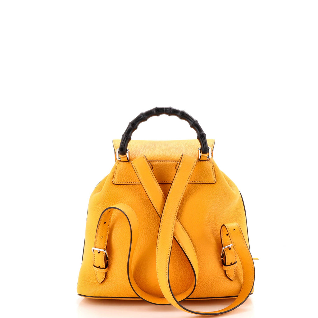 Bamboo Tassel Backpack Leather Medium