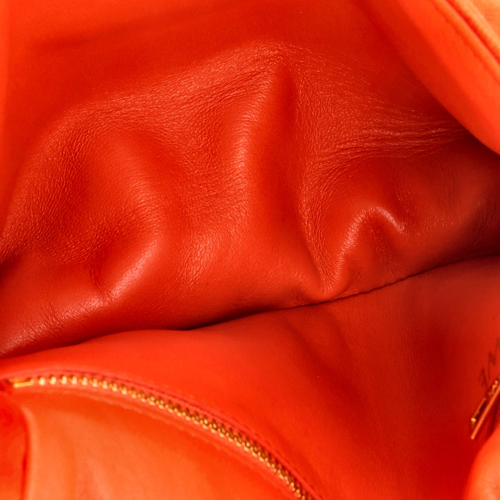 Goya Chain Puffer Bag Leather Mini