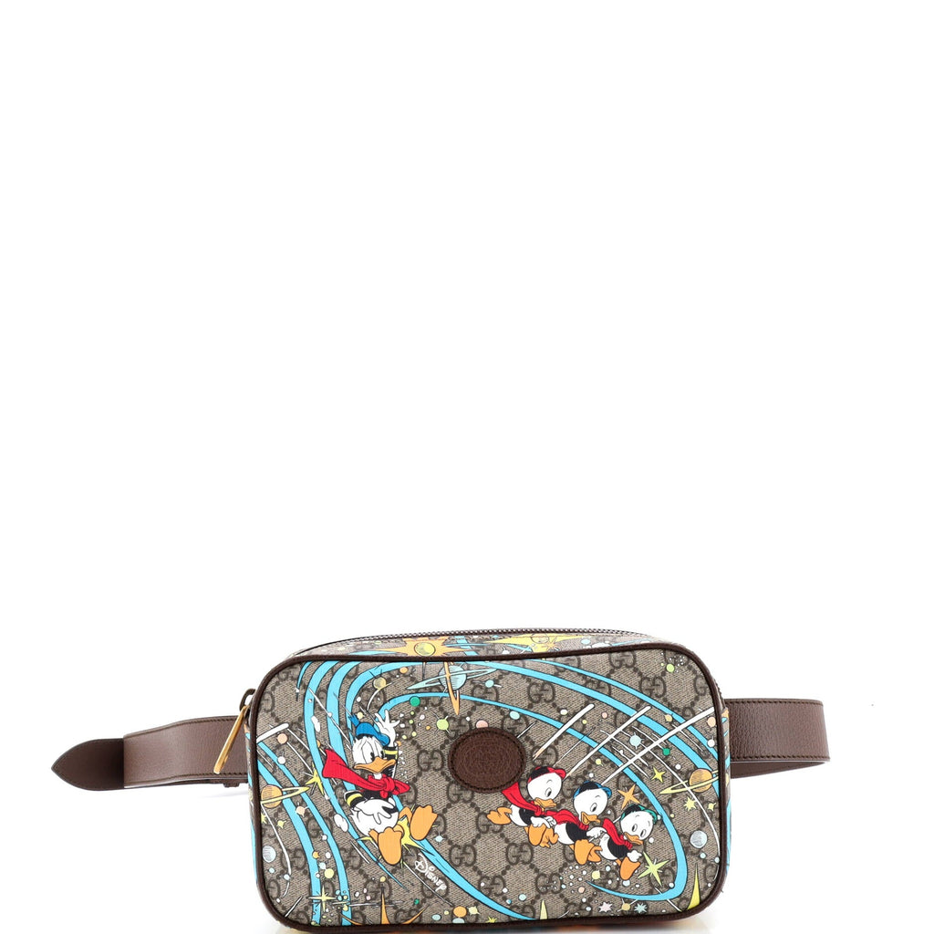 Disney Donald Duck Belt Bag Printed GG Coated Canvas