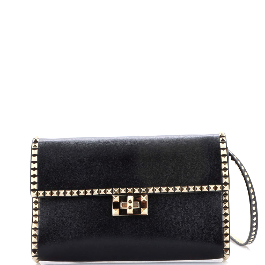 Rockstud No Limit Clutch Leather