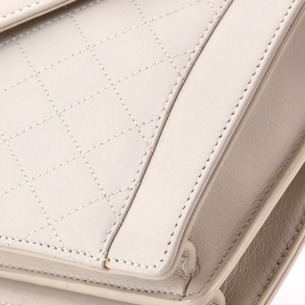 Gaby Envelope Satchel Quilted Leather