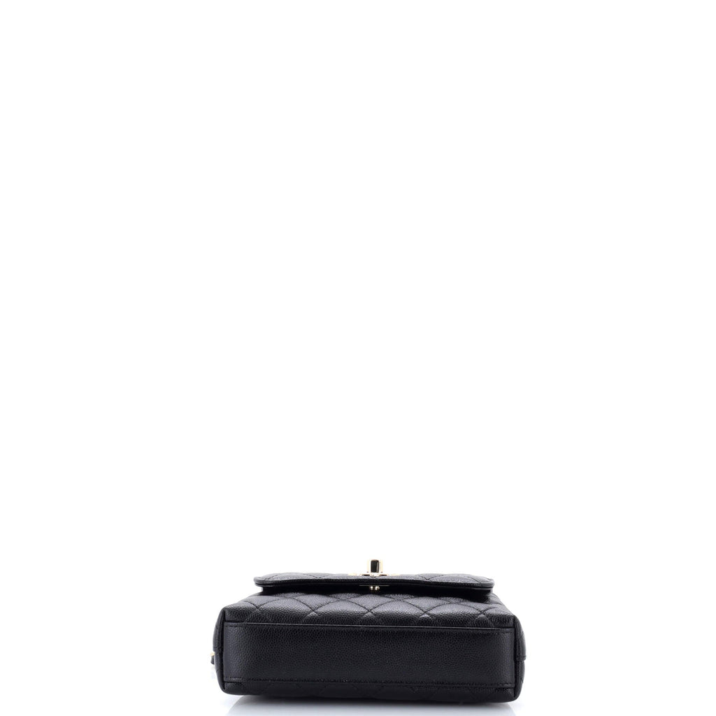 Coco Top Handle Bag Quilted Caviar Extra Mini