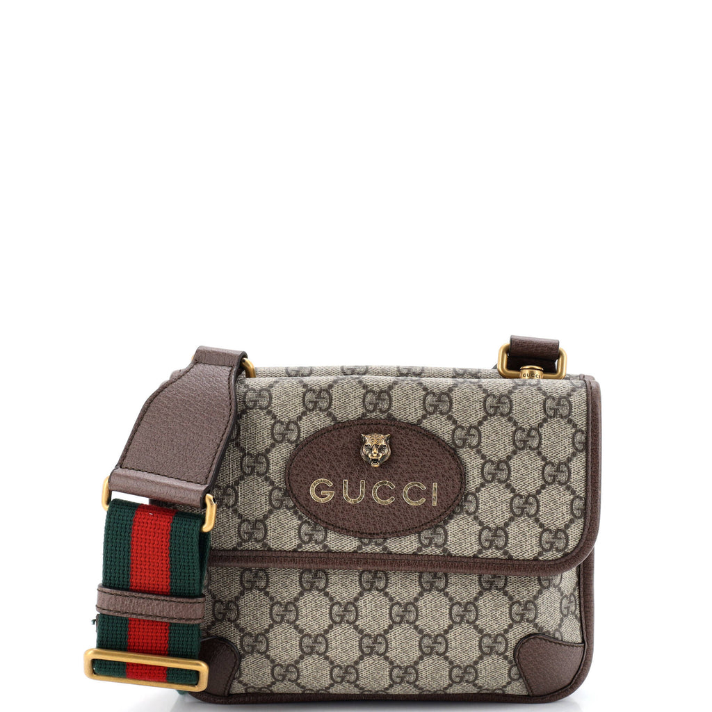 Neo Vintage Flap Messenger GG Coated Canvas Small