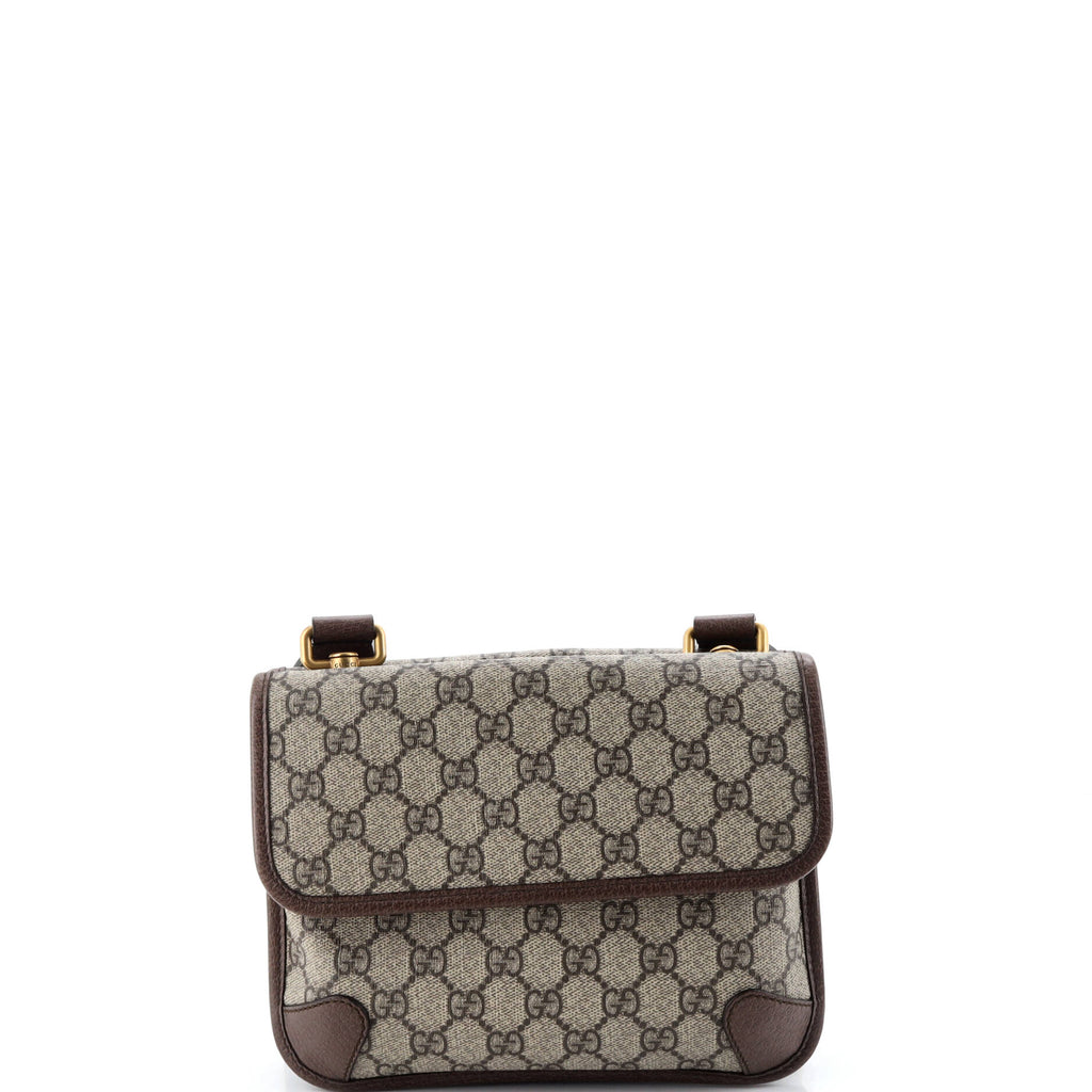 Neo Vintage Flap Messenger GG Coated Canvas Small