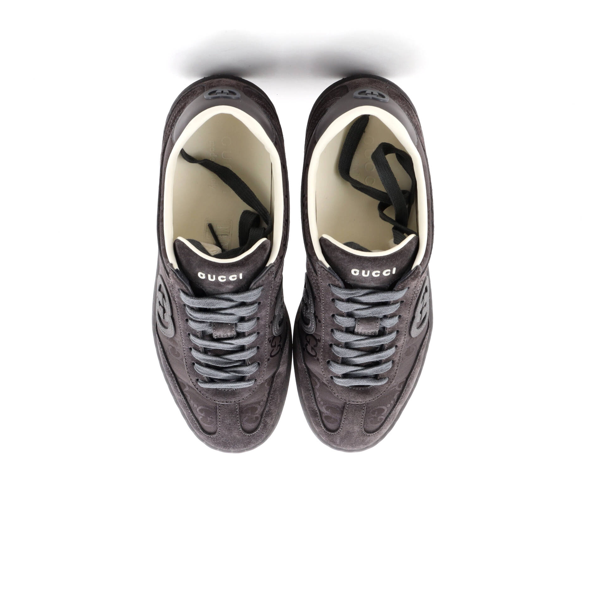 Men's G75 Sneakers Suede and GG Canvas