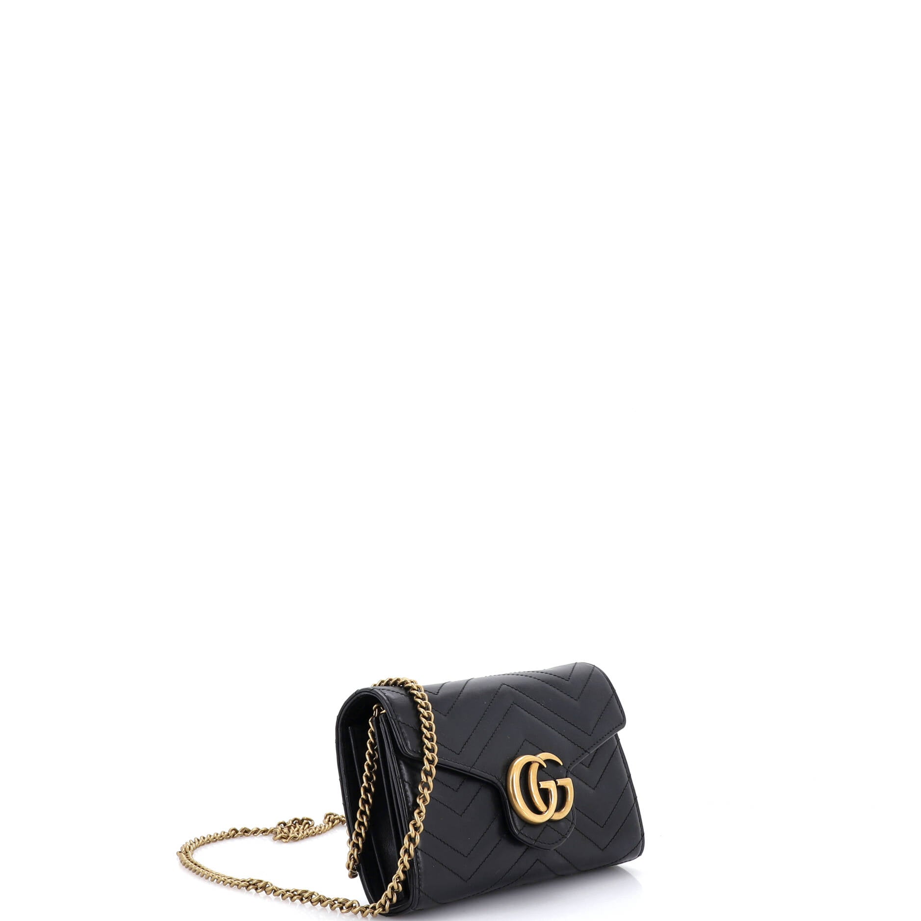 GG Marmont Chain Wallet Matelasse Leather Mini