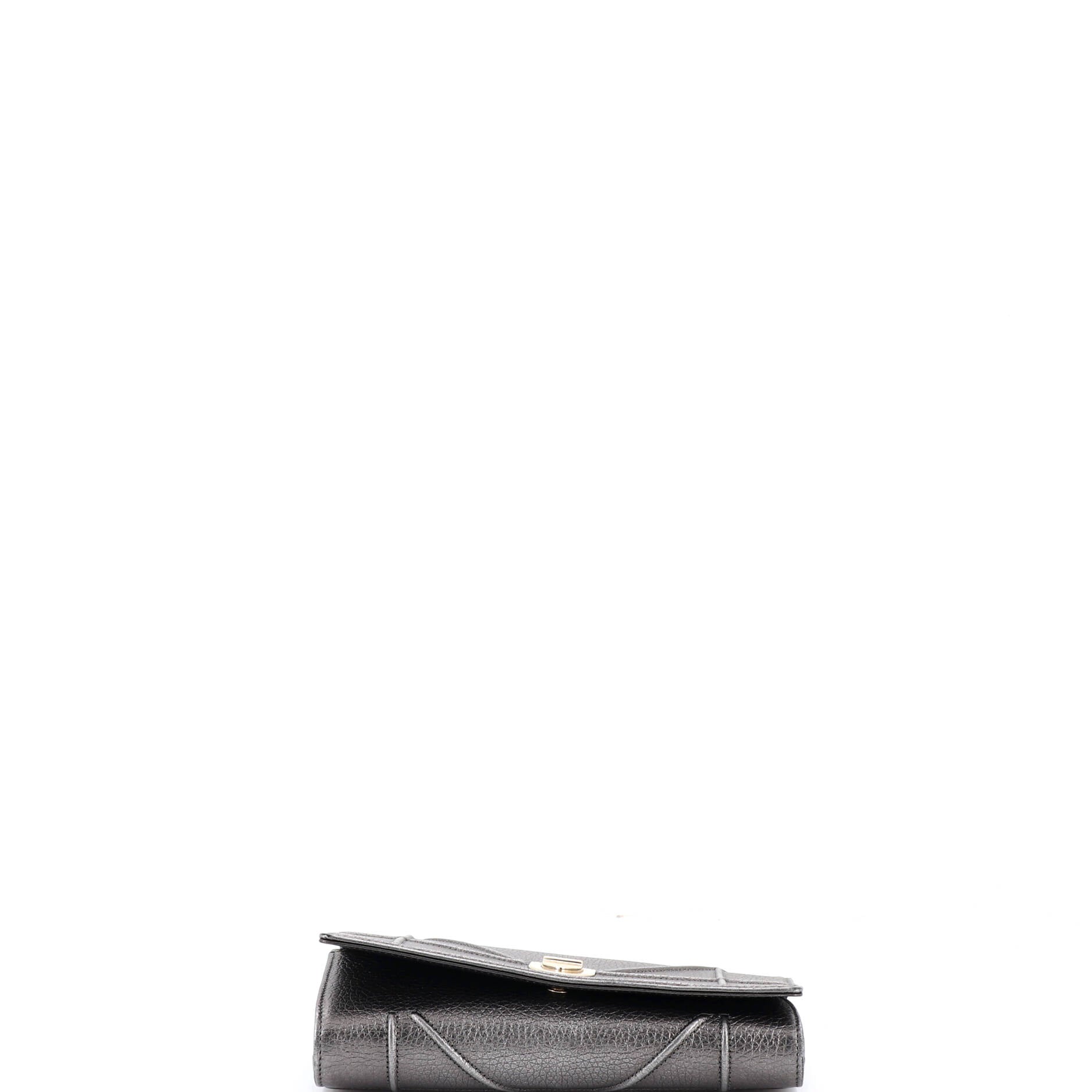 Diorama Croisiere Chain Wallet Grained Calfskin