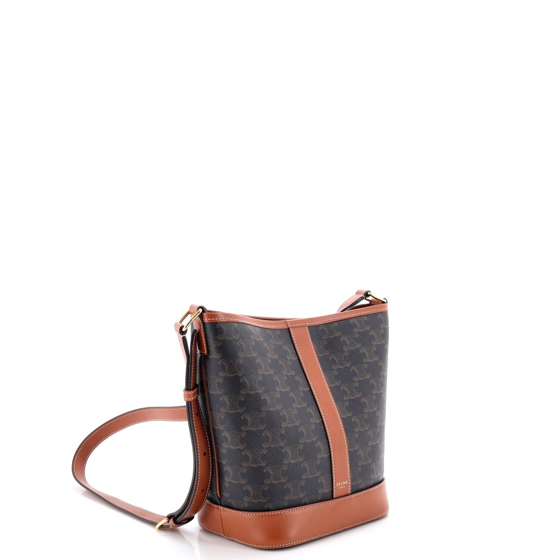 Bucket Bag Triomphe Coated Canvas Small