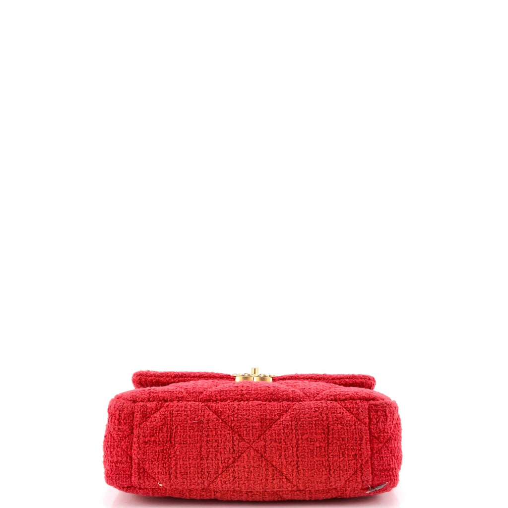 19 Flap Bag Quilted Tweed Medium