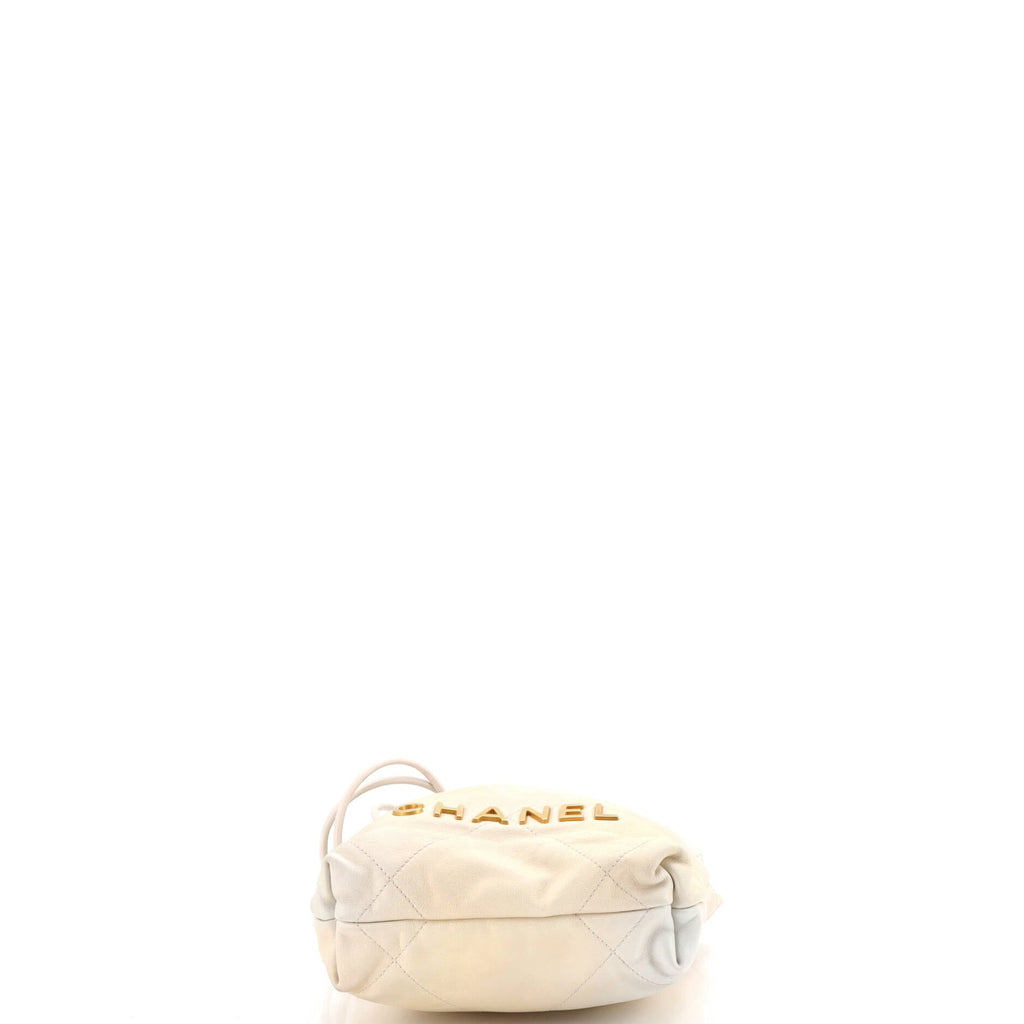 22 Chain Hobo Quilted Shaded Calfskin Mini
