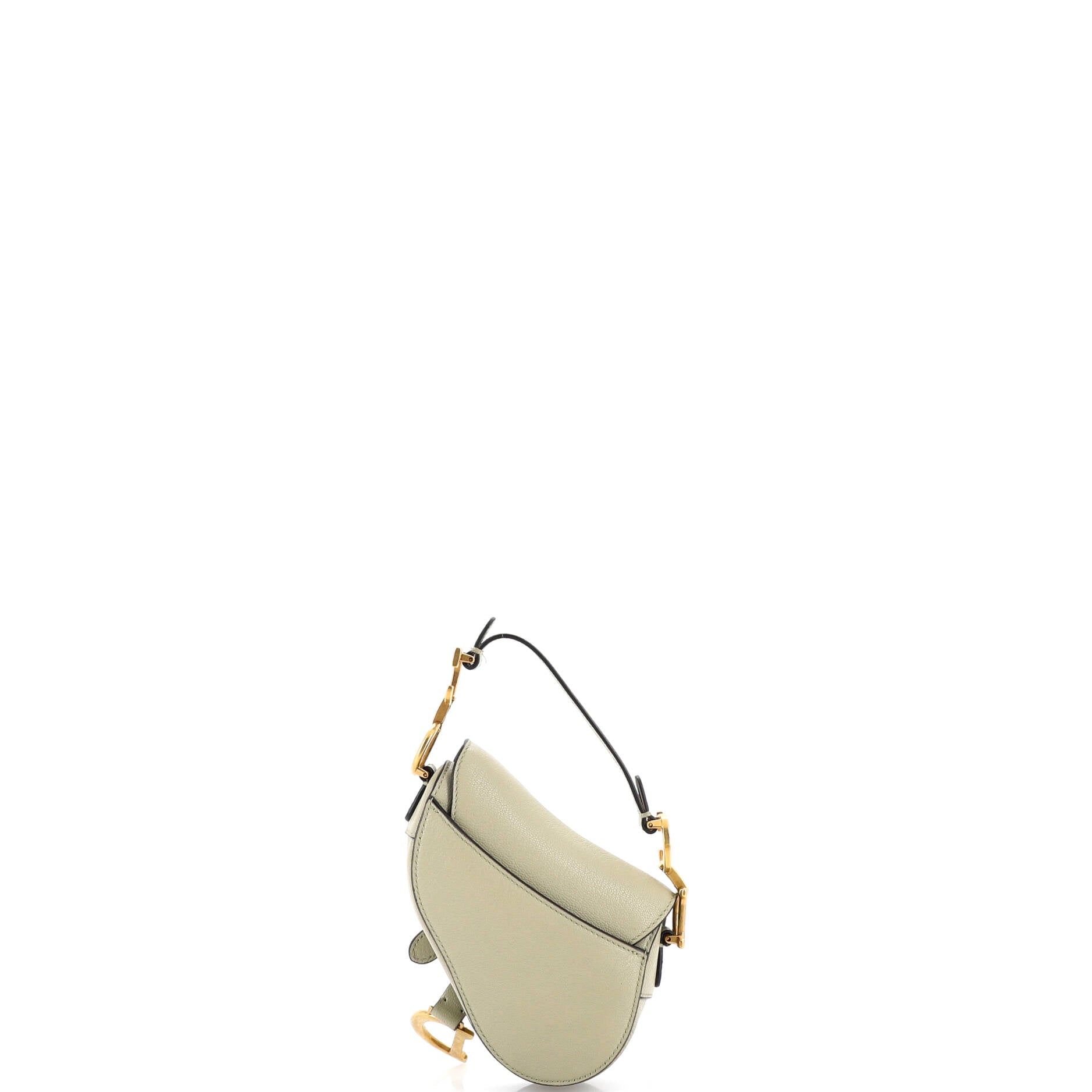 Saddle Handbag with Strap Leather Micro
