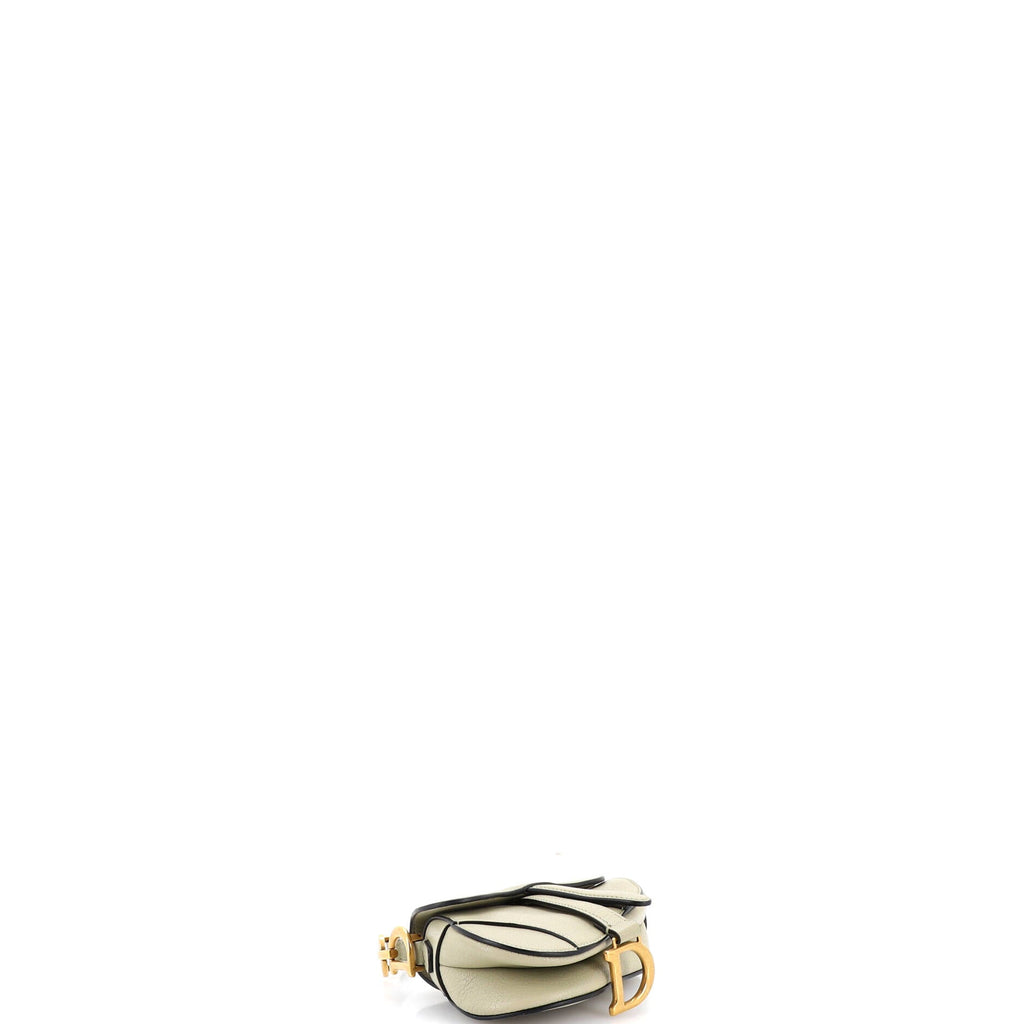 Saddle Handbag with Strap Leather Micro