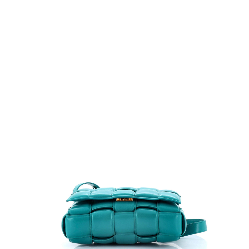 Cassette Crossbody Bag Padded Maxi Intrecciato Leather