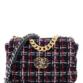 19 Flap Bag Quilted Tweed Medium