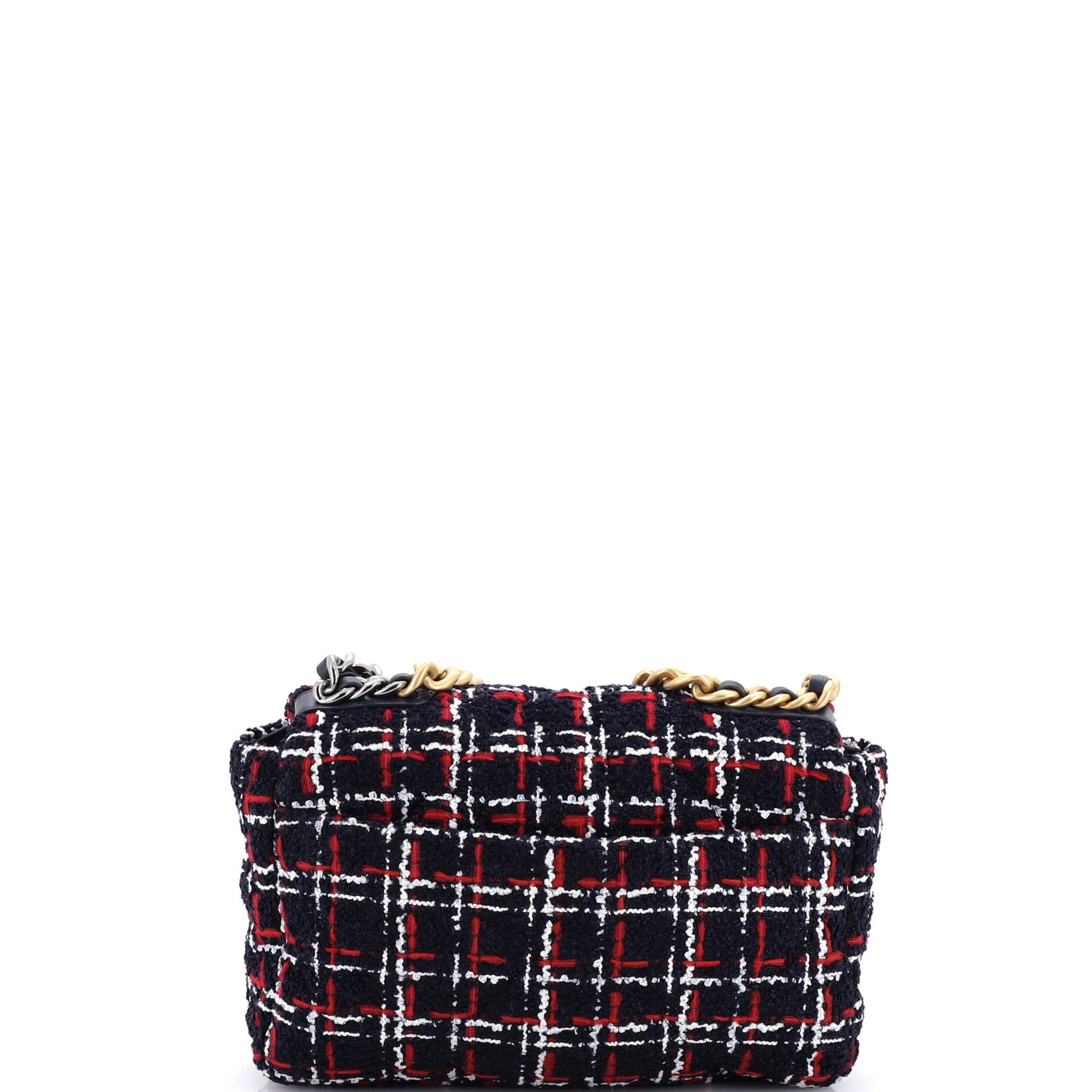 19 Flap Bag Quilted Tweed Medium