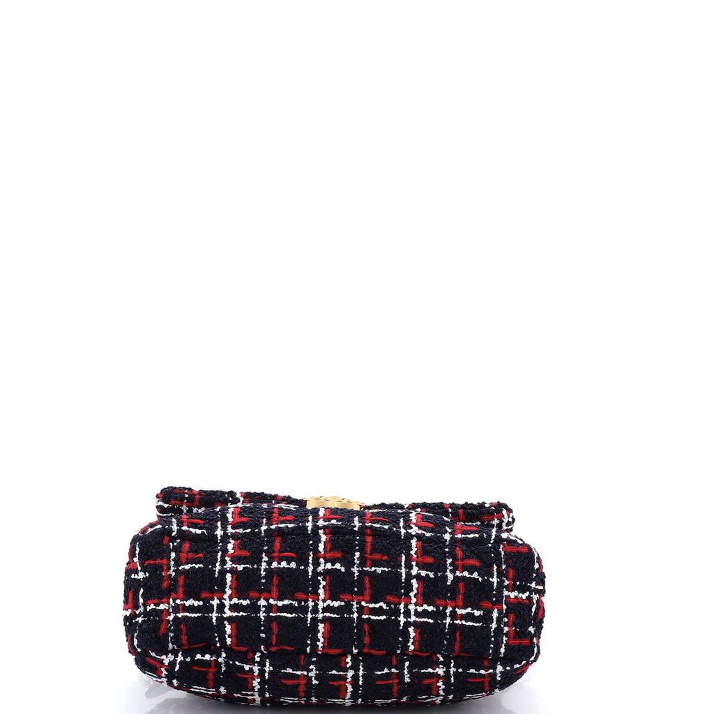 19 Flap Bag Quilted Tweed Medium