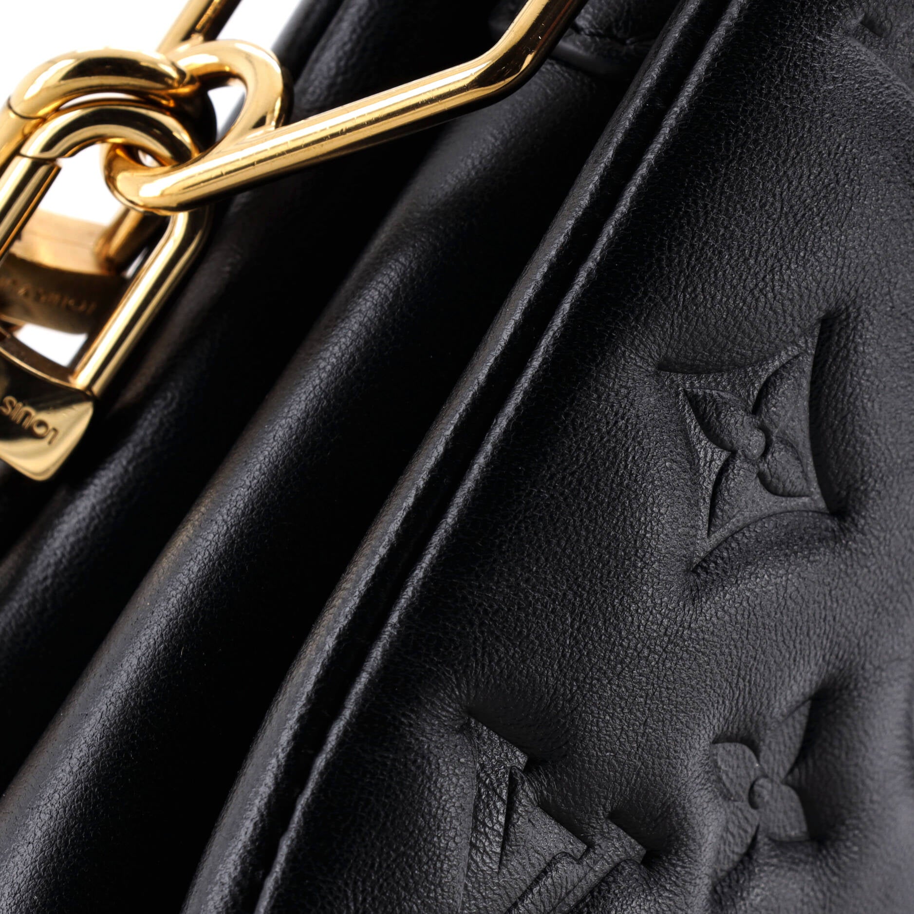 Coussin Bag Monogram Embossed Lambskin PM