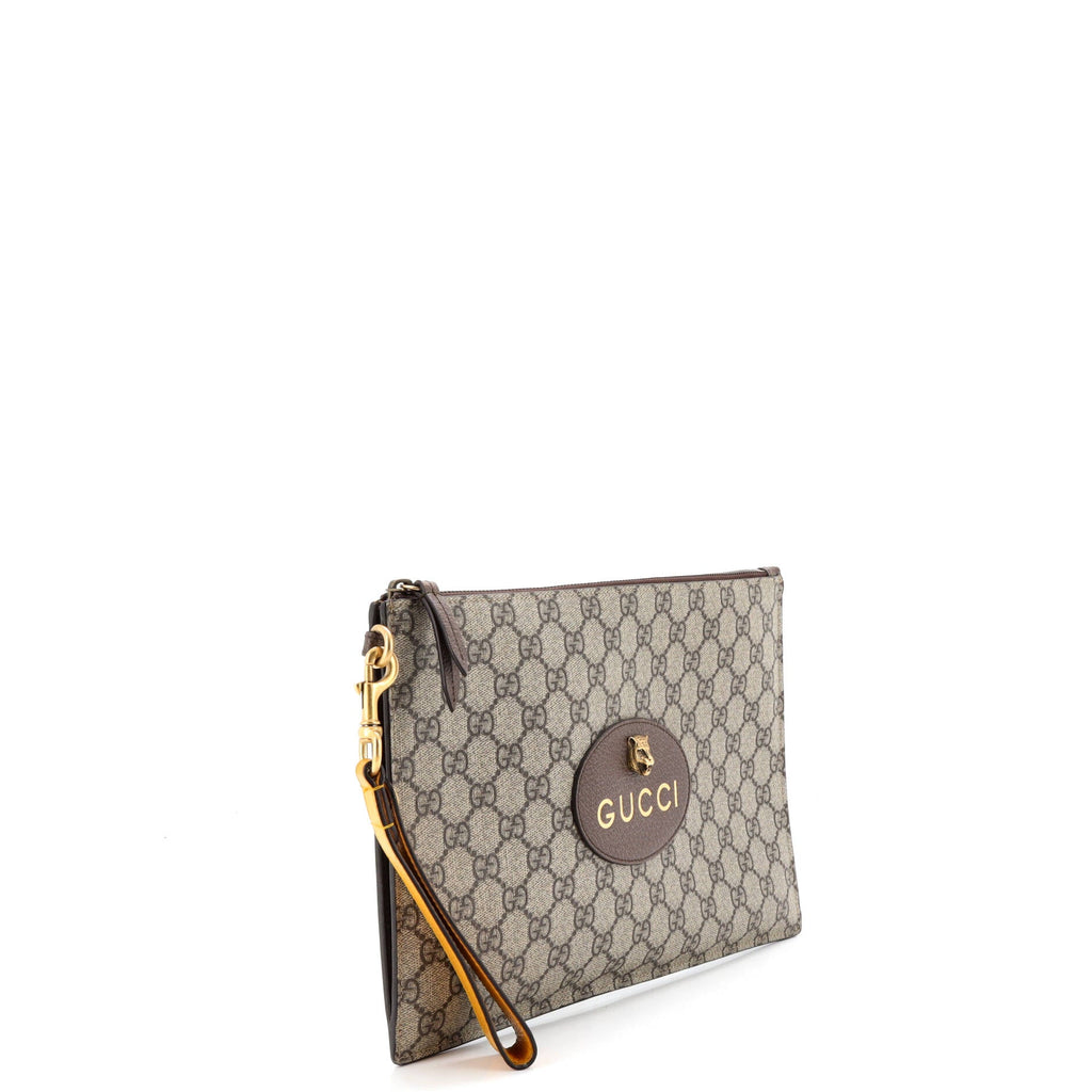 Neo Vintage Wristlet Pouch GG Coated Canvas