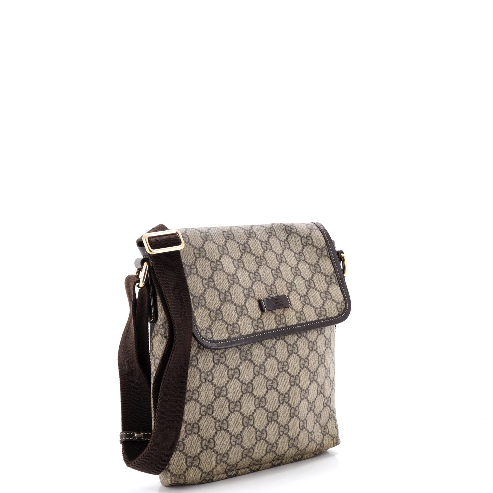 Flap Messenger GG Coated Canvas Small