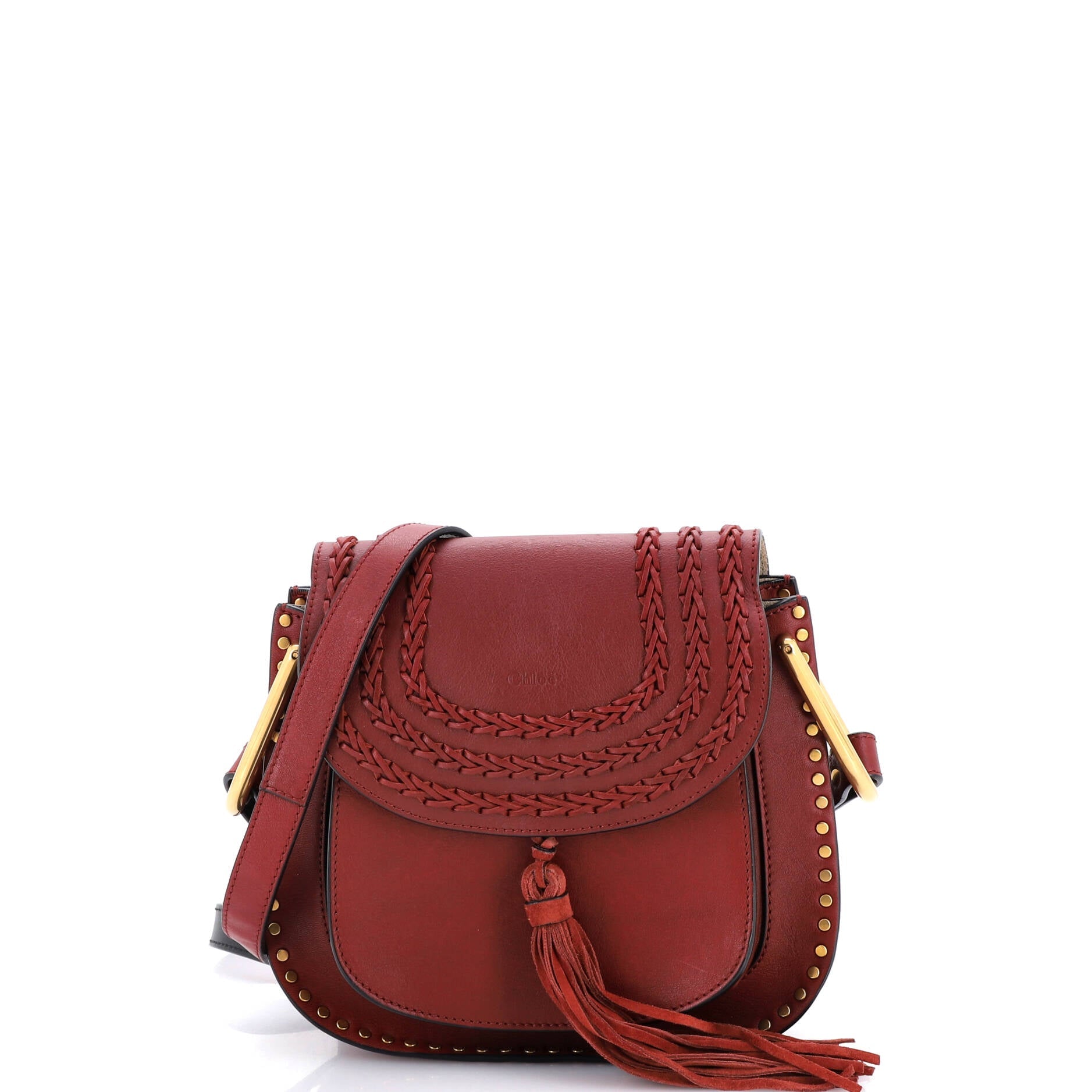 Hudson Handbag Whipstitch Leather Small