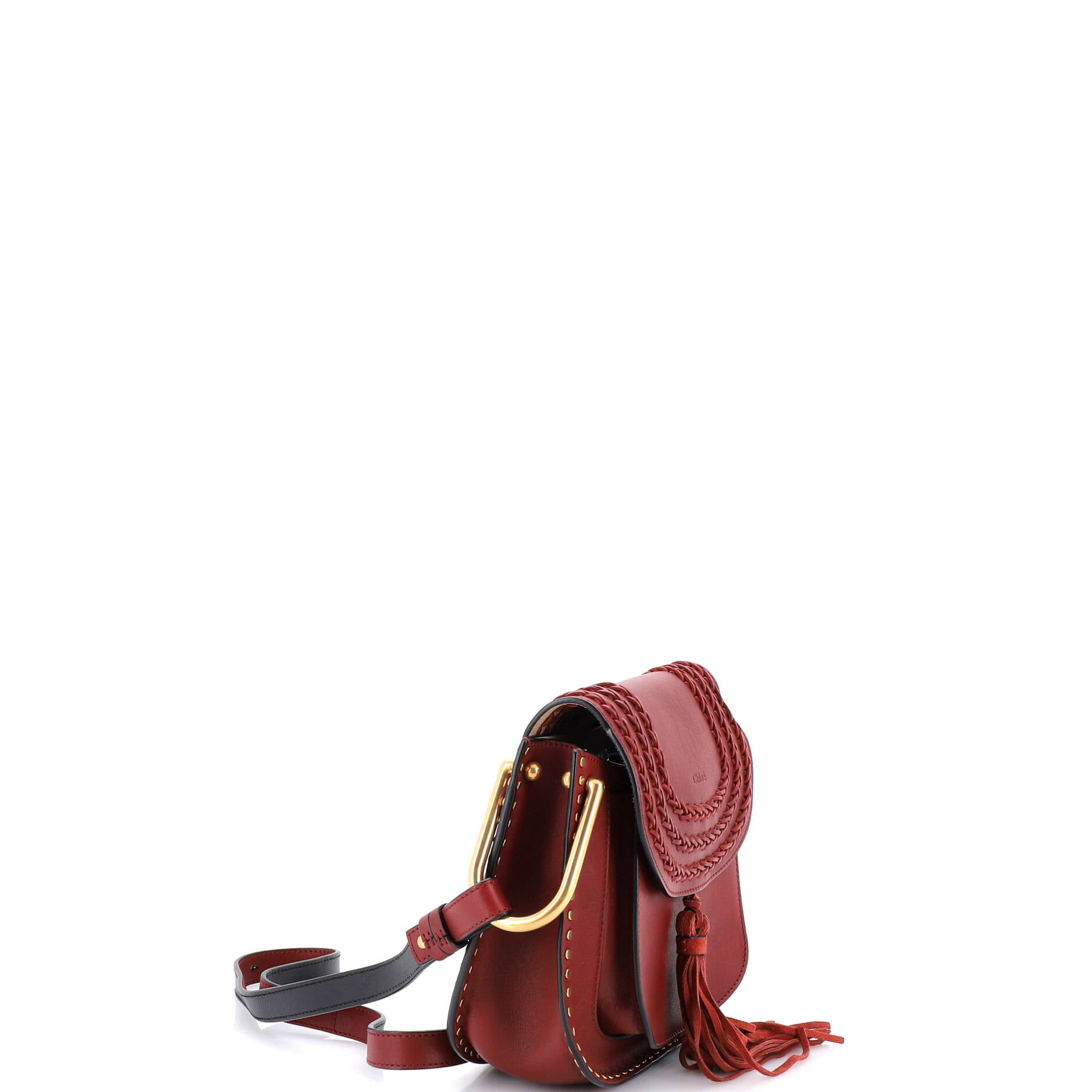 Hudson Handbag Whipstitch Leather Small