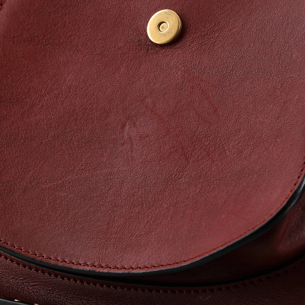 Hudson Handbag Whipstitch Leather Small