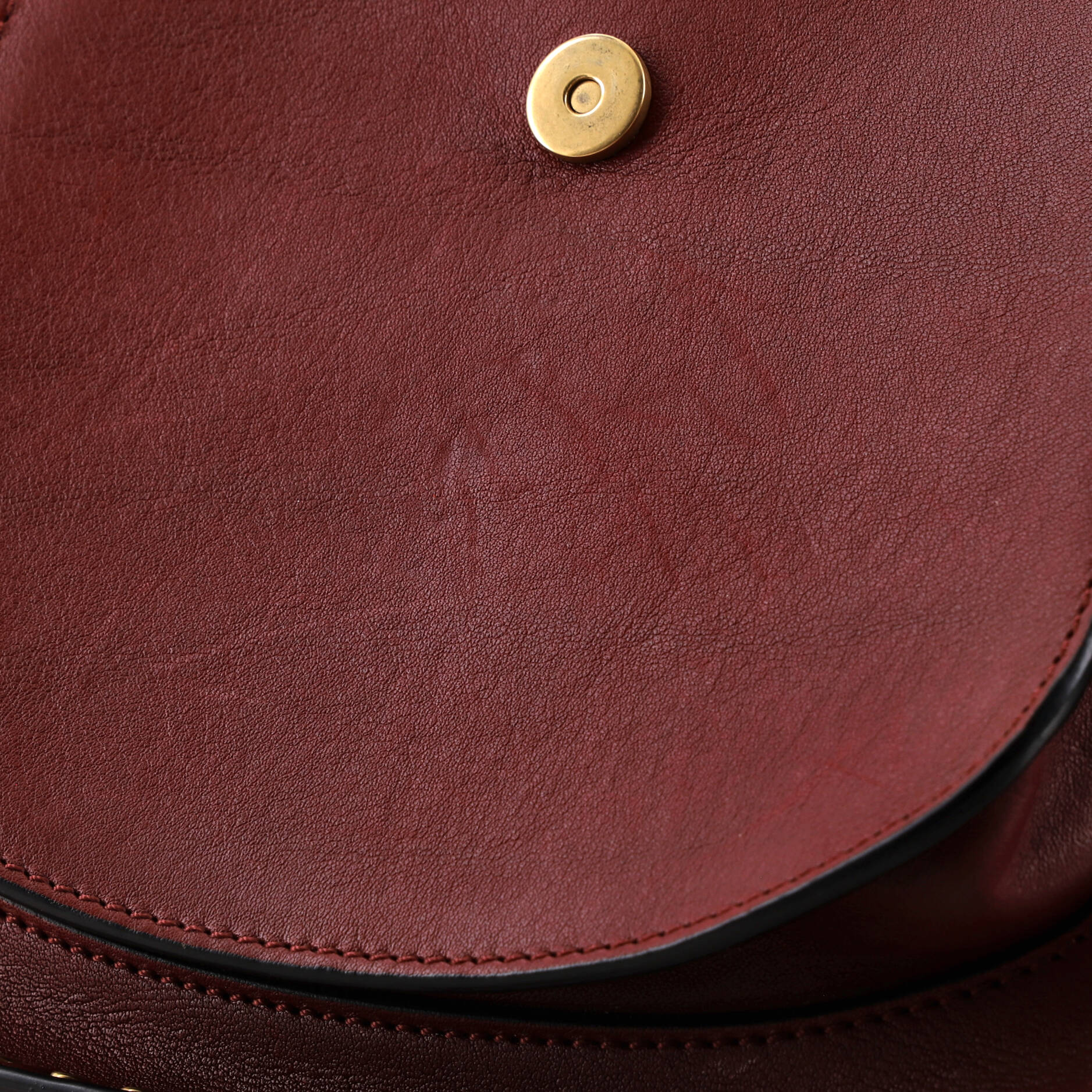 Hudson Handbag Whipstitch Leather Small