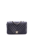 Statement Flap Bag Chevron Calfskin Mini