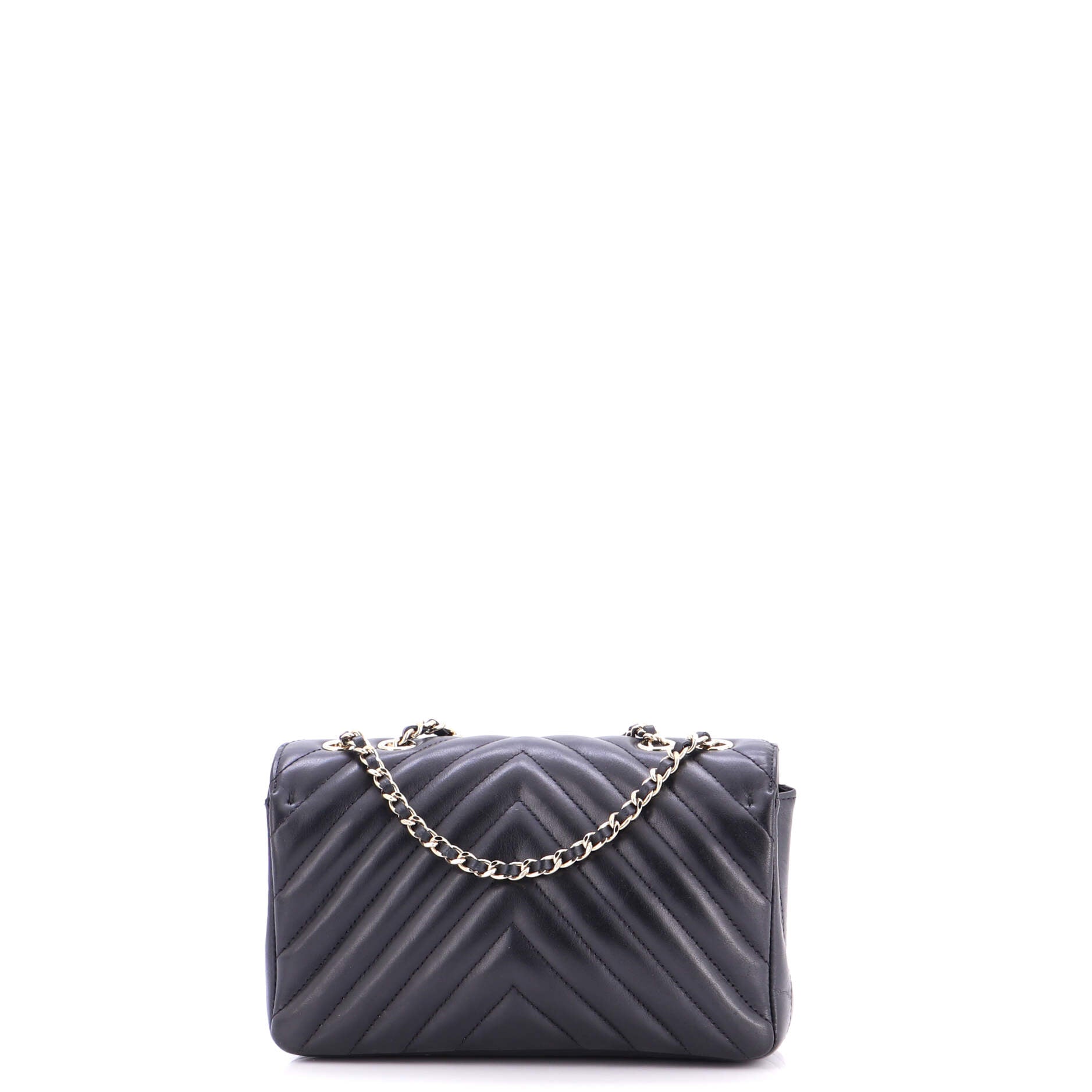 Statement Flap Bag Chevron Calfskin Mini