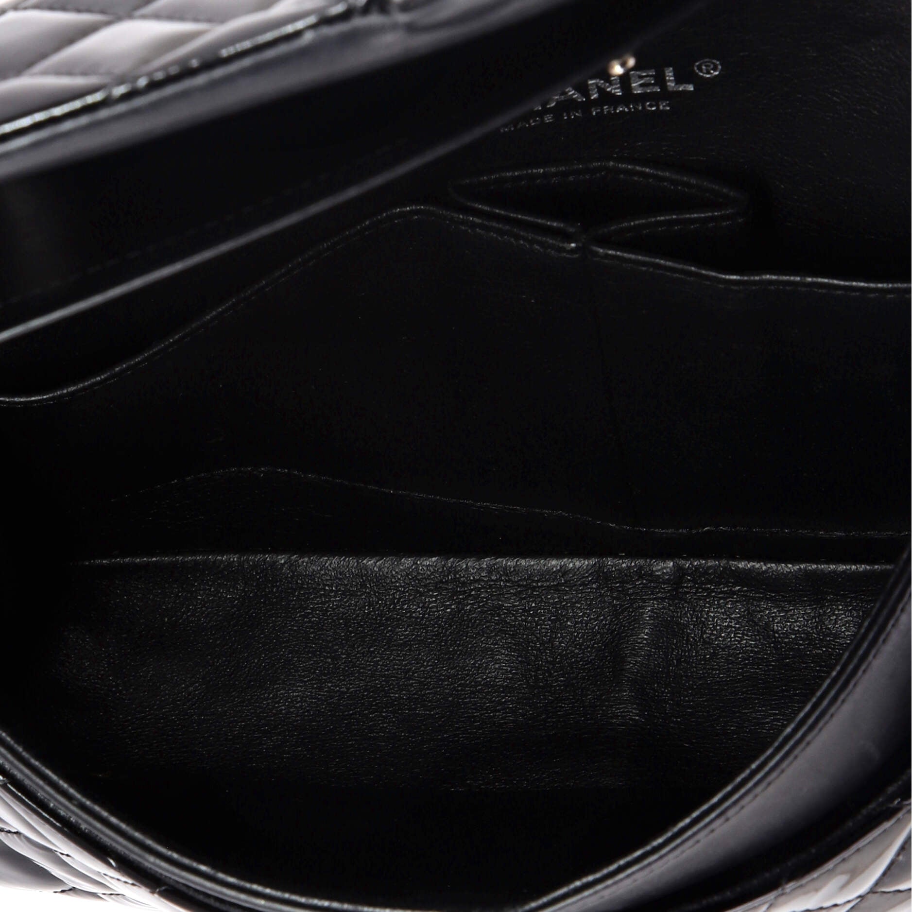 Classic Double Flap Bag Quilted Patent Medium