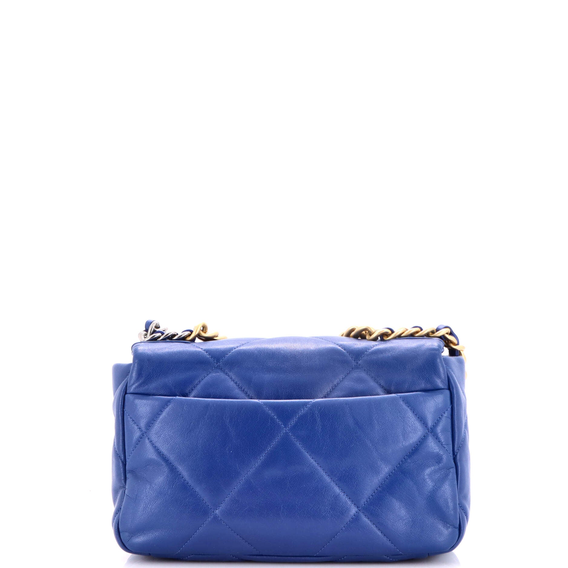 19 Flap Bag Quilted Leather Medium