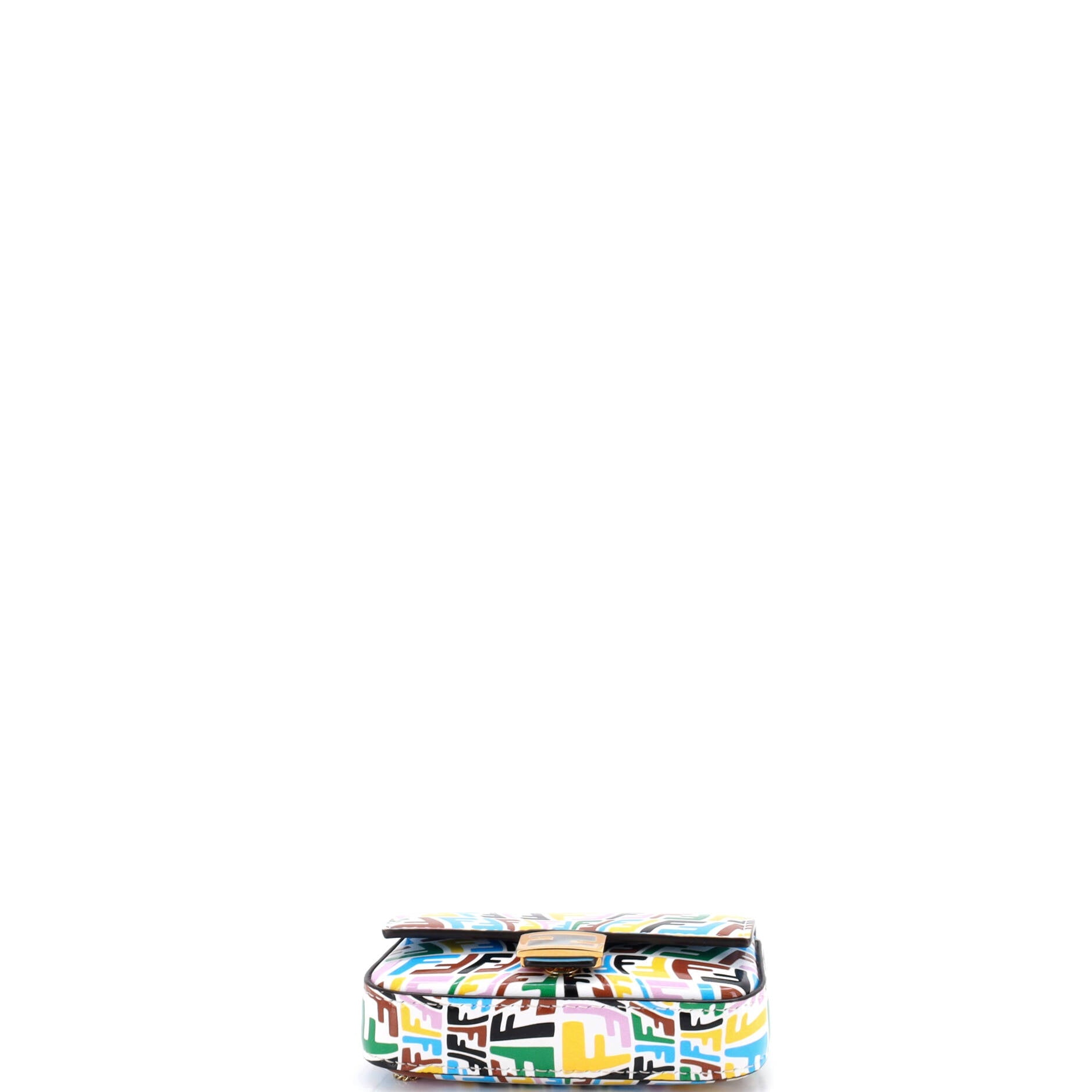 Chain Baguette Charm Bag Vertigo Zucca Leather Nano