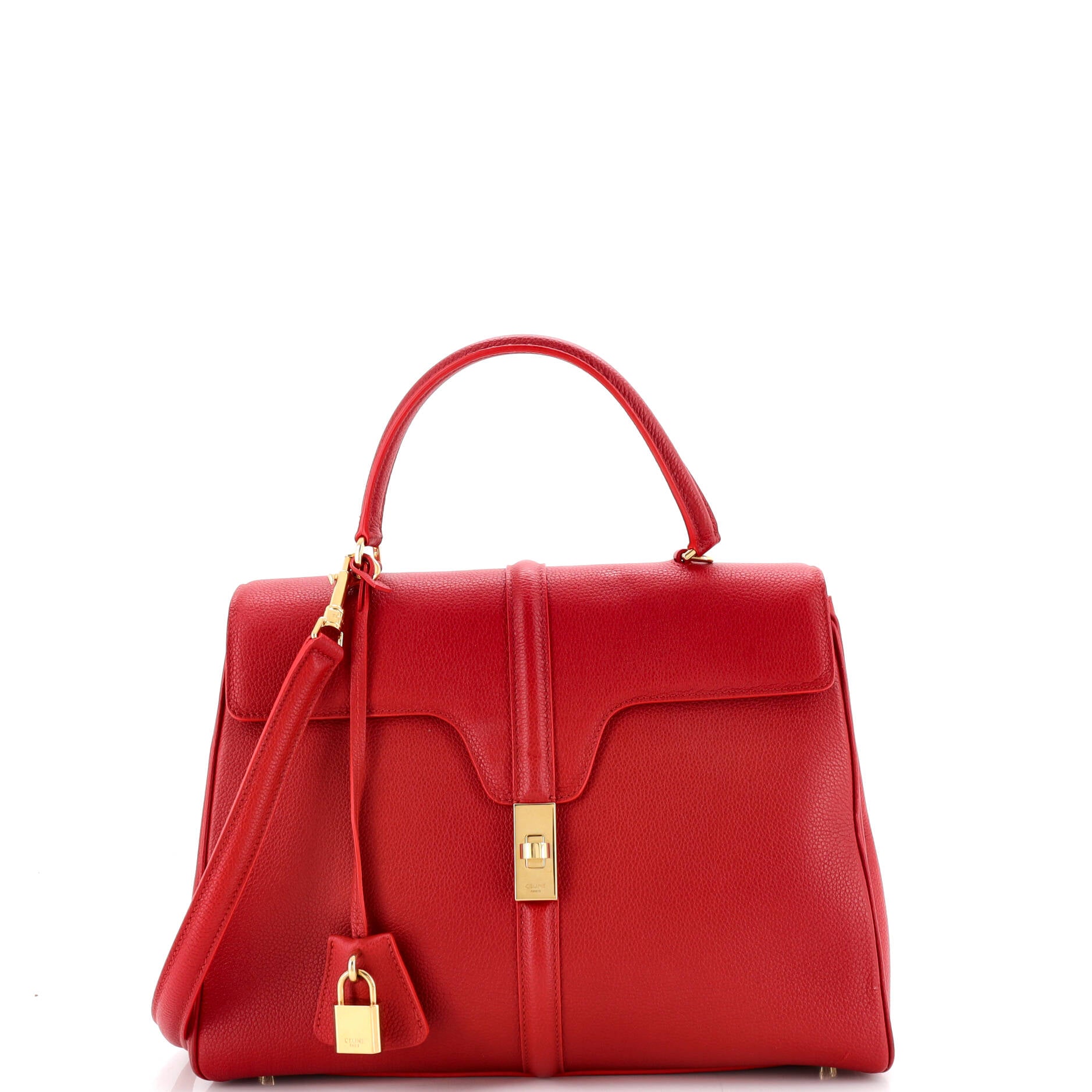 16 Top Handle Bag Grained Calfskin Medium