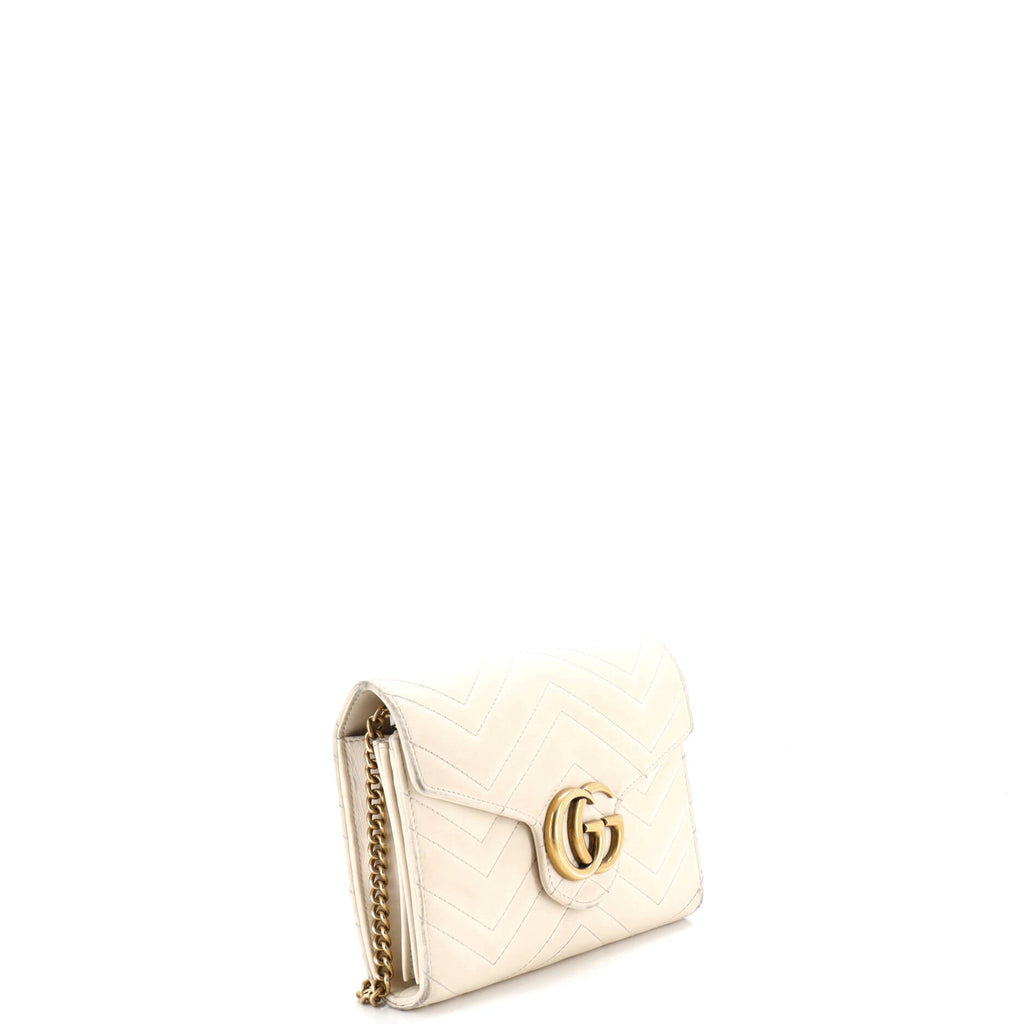 GG Marmont Chain Wallet Matelasse Leather Mini