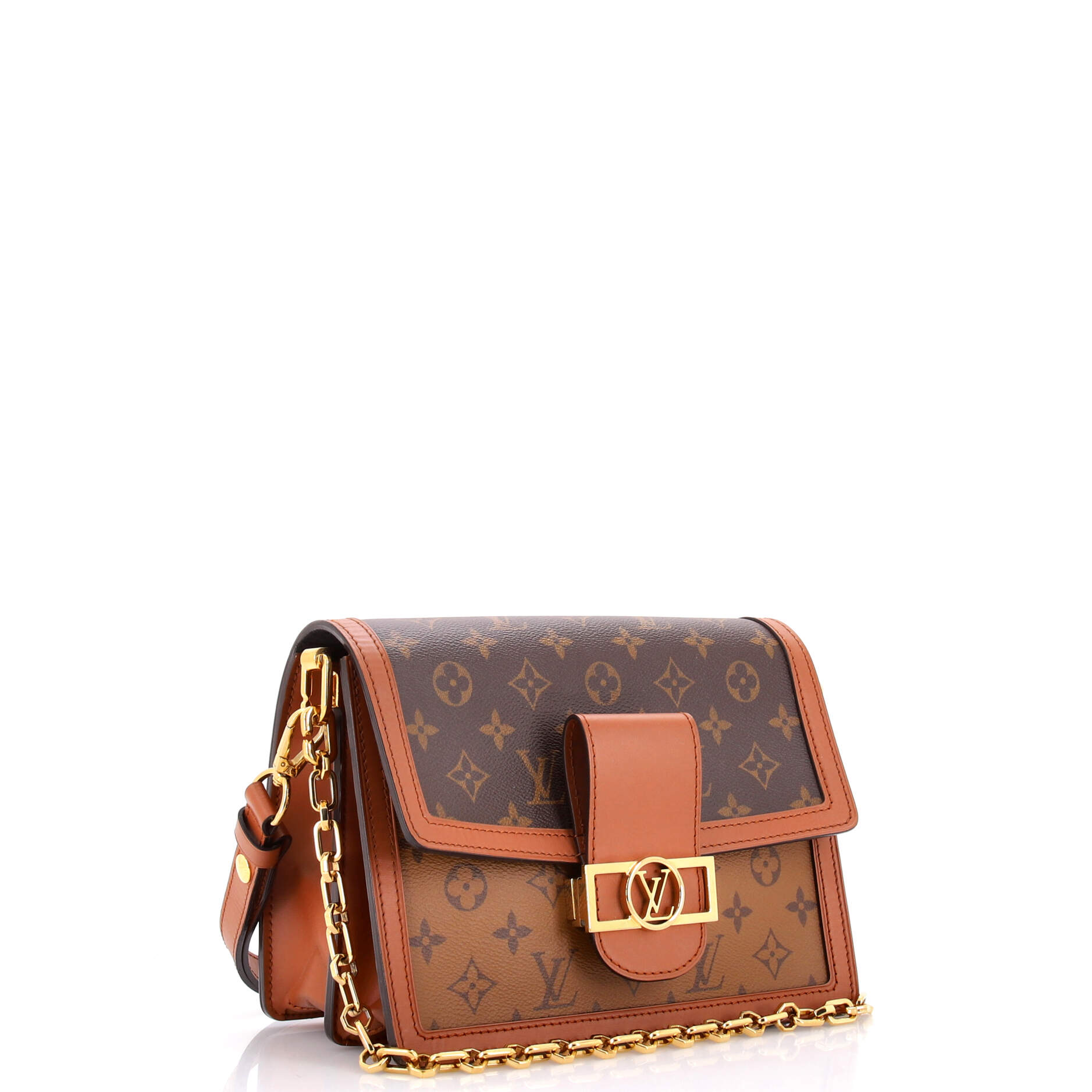 Dauphine Shoulder Bag Reverse Monogram Canvas MM